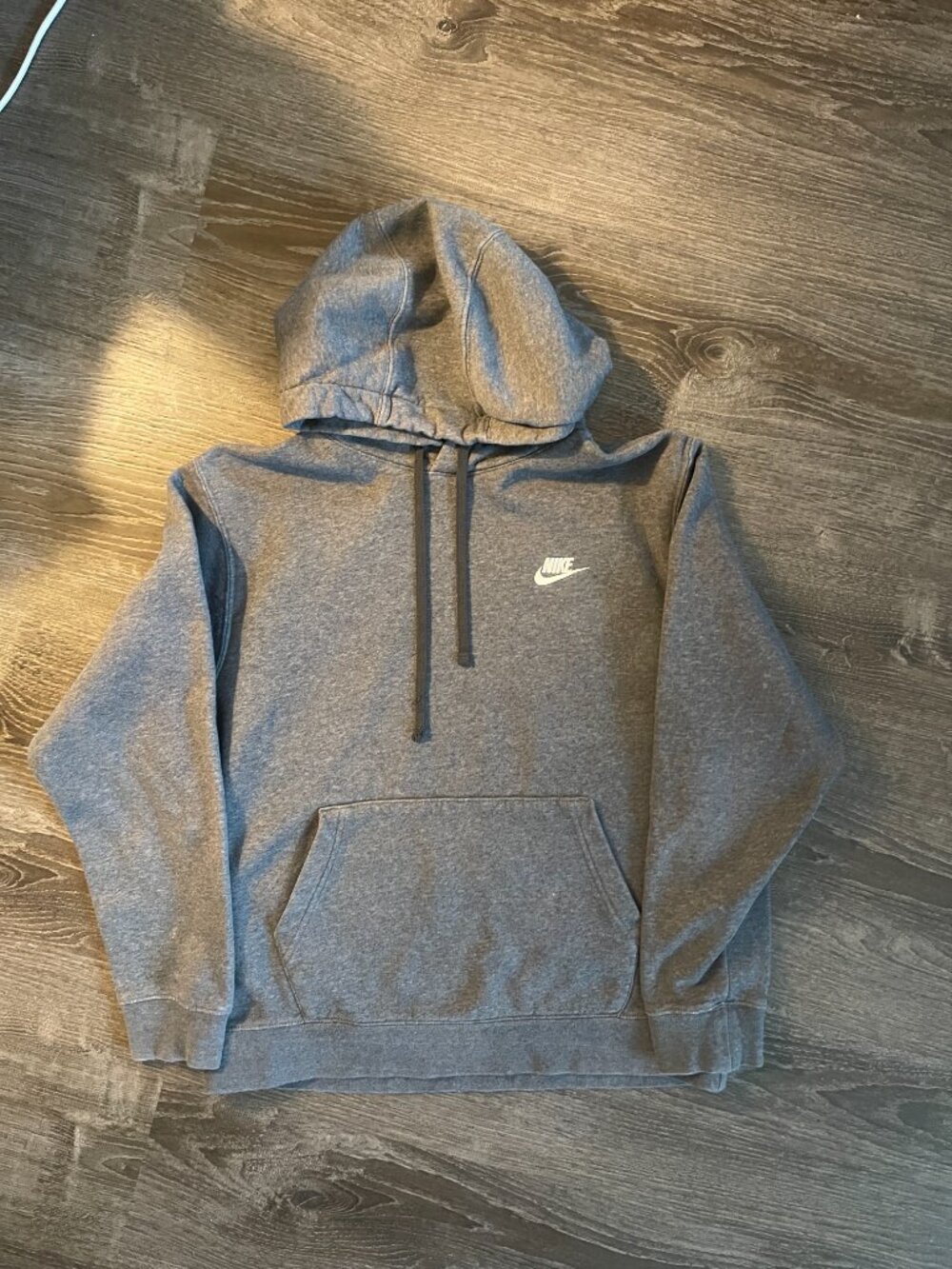 NIke Fleece Men's long sleeve Fleece Active hoodie size M Charcoal gray - Picture 3 of 8